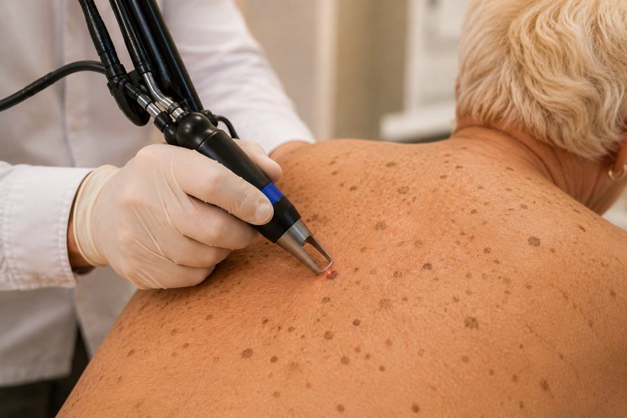 Fibrome und Alterswarzen lasern – Hautmedizin Westend